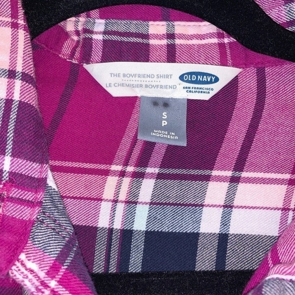 Womens old navy plaid button down small - Picture 2 of 5